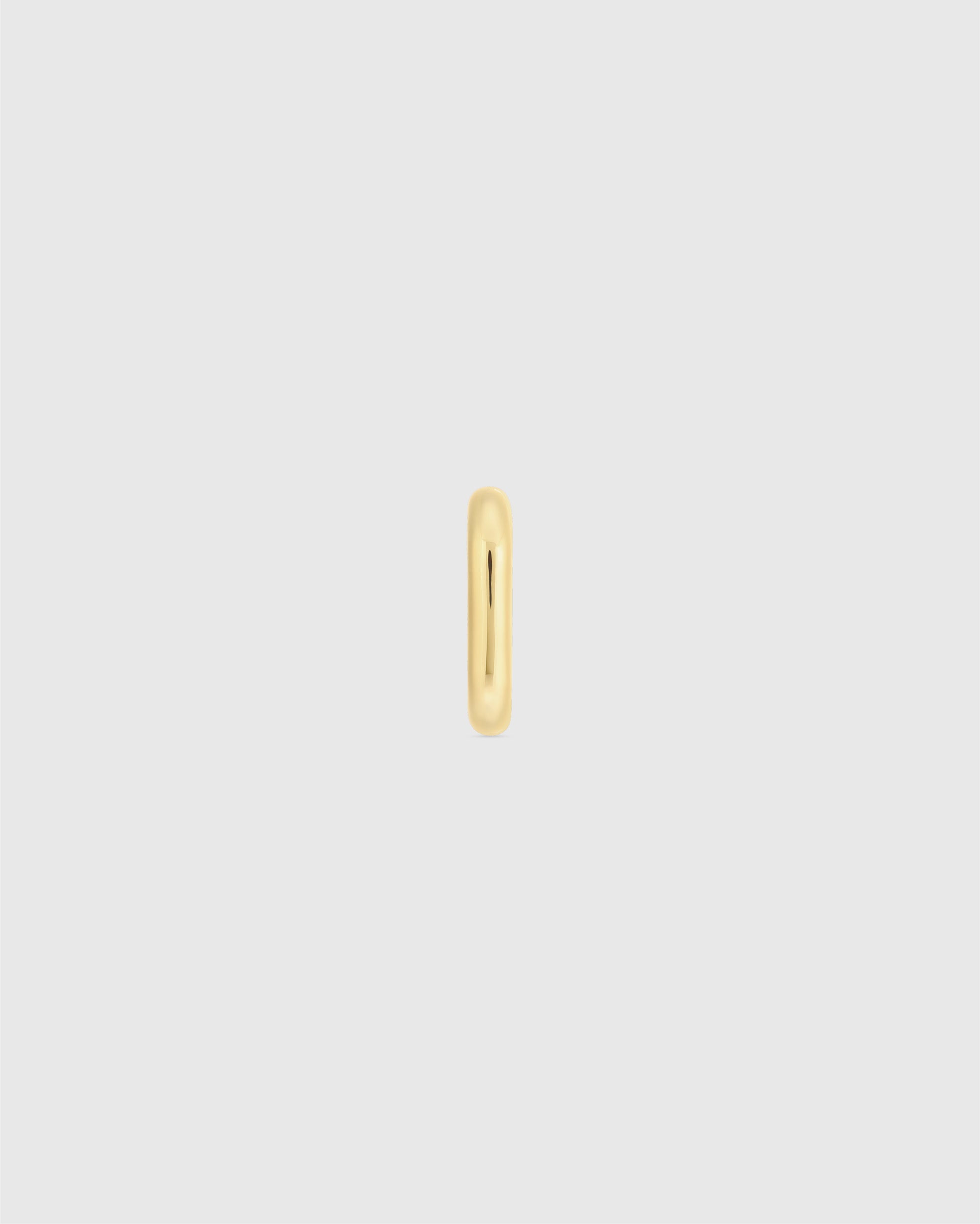 Capsule Long ear cuff in 18k yellow gold vermeil