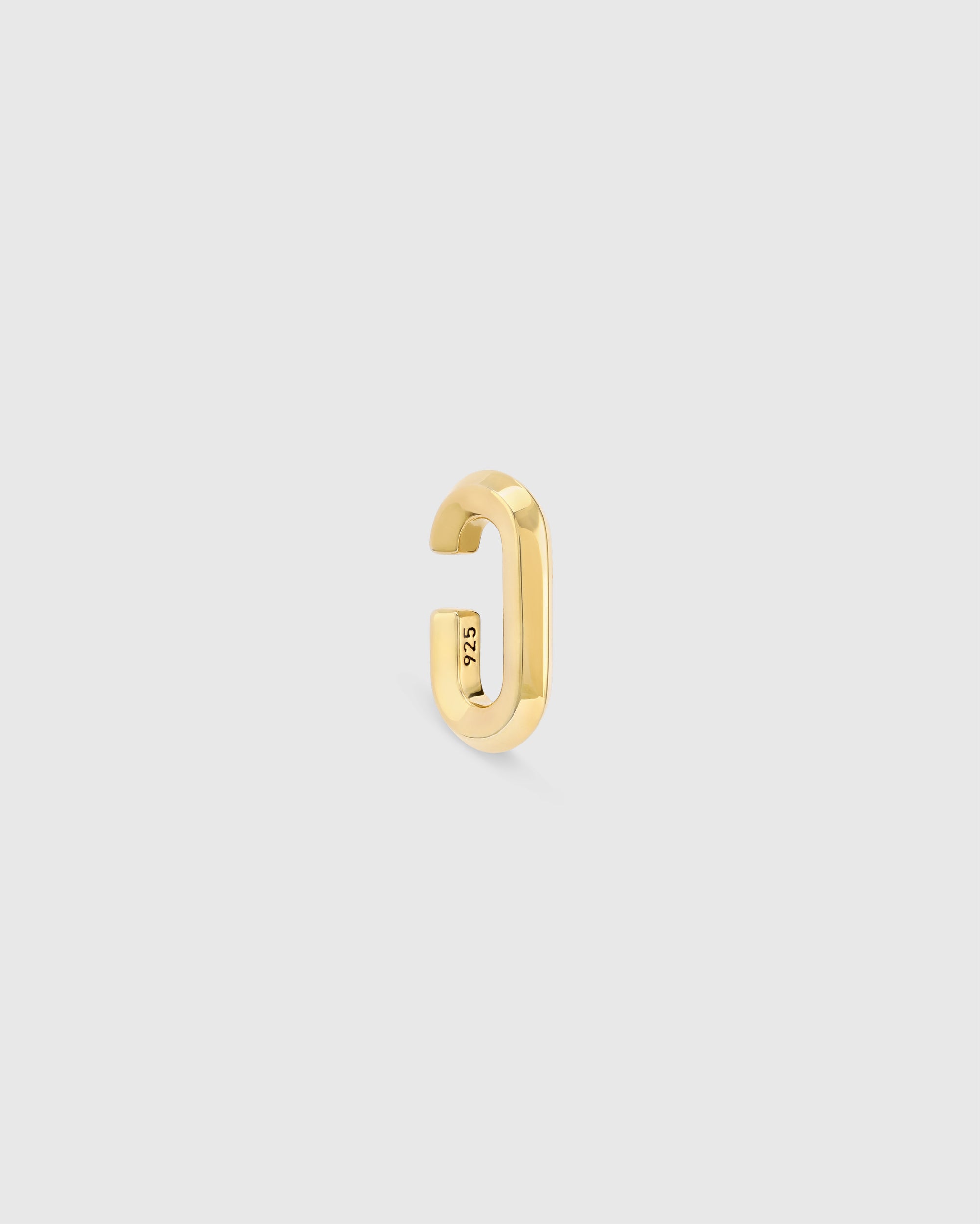 Penta Capsule ear cuff in 18K yellow gold vermeil
