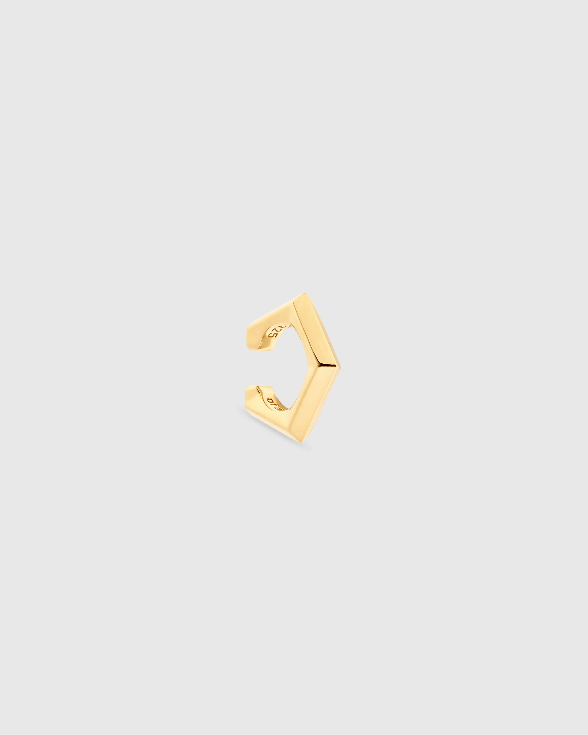 Penta ear cuff in 18K yellow gold vermeil